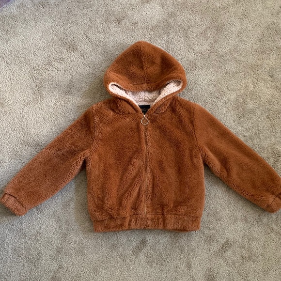 sweet rain fuzzy jacket